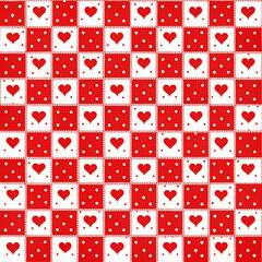 seamless pattern with hearts