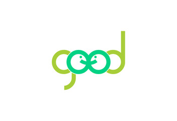 Vector logo design concept for company branding identity showcasing modern typography and creative illustration