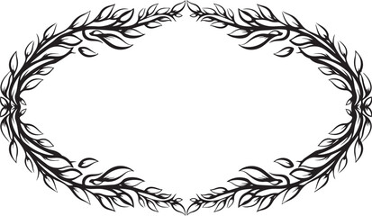 Nature Wreath Frame Vector Bundle