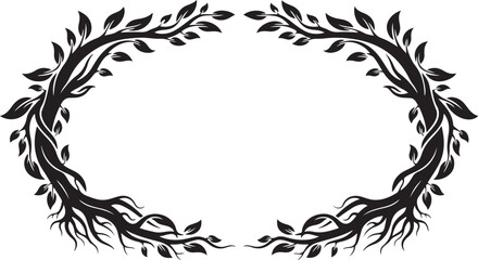 Nature Wreath Frame Vector Bundle
