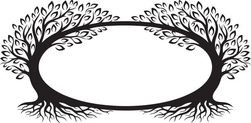 Nature Wreath Frame Vector Bundle