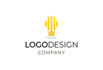 Fototapeta premium Bulb Logo Template – Growth & Innovation for Creative Branding Companies