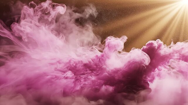 【16:9横長】幻想的な桜吹雪とピンクのデジタル蒸気 4K 背景素材 シームレスループ Sakura Vapor Background