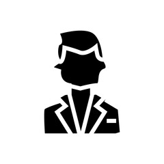 man as a doctor with uniform icon vector illustration 