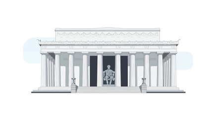 Obraz premium Lincoln Memorial in Washington D.C