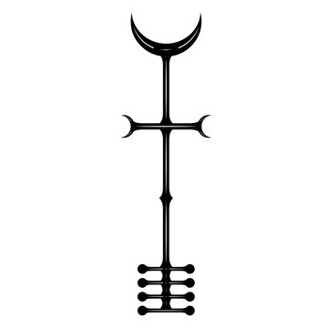 Black sigil  lilith symbol vector  tattoo art - moon  tattoo idea, design, art, logo, svg.