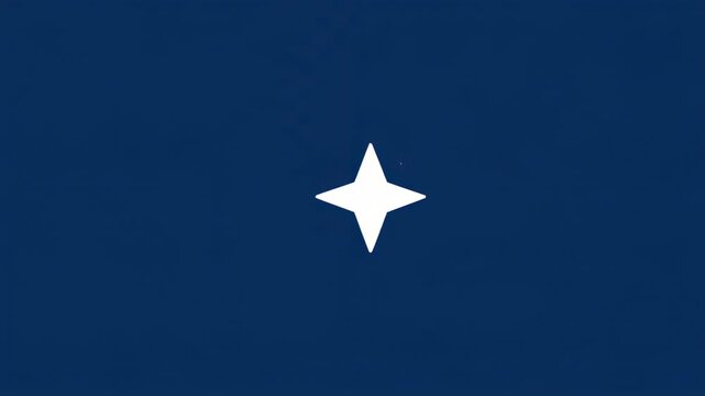 A centered white star on a dark blue background