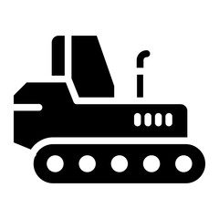 Obraz premium Construction Machinery and Heavy Vehicle for Industrial engineering and building projects. representing industrial equipment or labor tools icon glyph style vector illustration