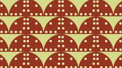 Colorful seamless Easter pattern with decorated eggs on a festive background