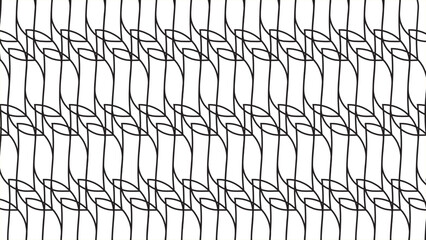 Abstract wooden bamboo line pattern background with brown wicker texture design