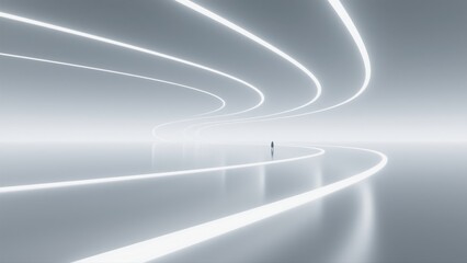 Silver gray abstract lighting background