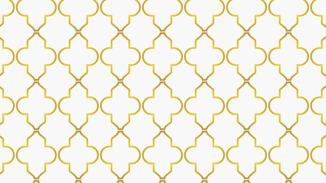 Elegant Golden Arabesque Motif Background for Islamic Holidays