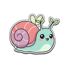 funny snail cartoon