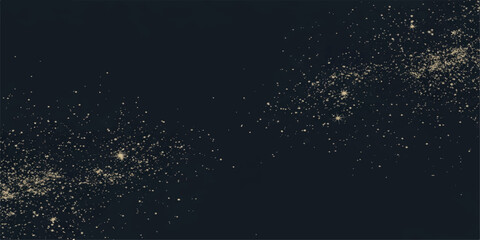 Abstract water drops on a black window create a magic night sky filled with starlight and crystalline winter snowflakes © DAKU MOHARAJ