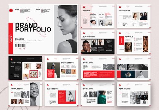 Brand Portfolio Brochure Landscape Template