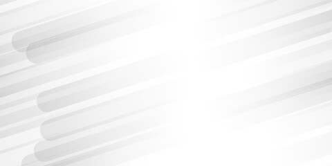 Obraz premium White and gray gradient curve abstract layout digital banner cover design. vector geometric technology triangle square minimal concept polygona overlapping texture background.