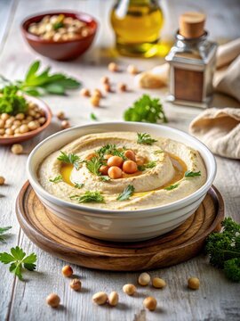 Rich, earthy humus spreads its nutritional depth on a pristine white canvas