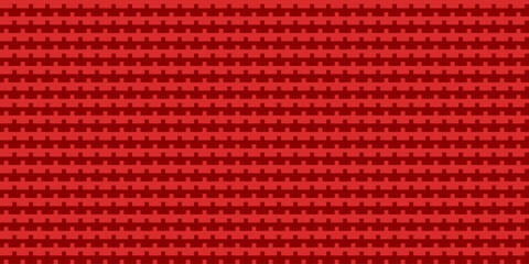 Obraz premium Seamless Red and Dark Red Pixel Art Geometric Pattern