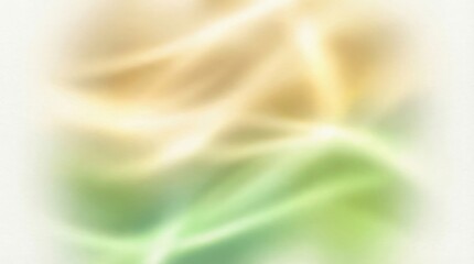 Vibrant abstract light trails in green and gold gradient background