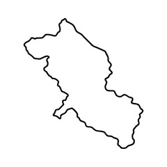 Malta Map Line Art Illustration.