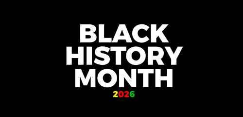 This is the background to celebrate the black history month 2026.