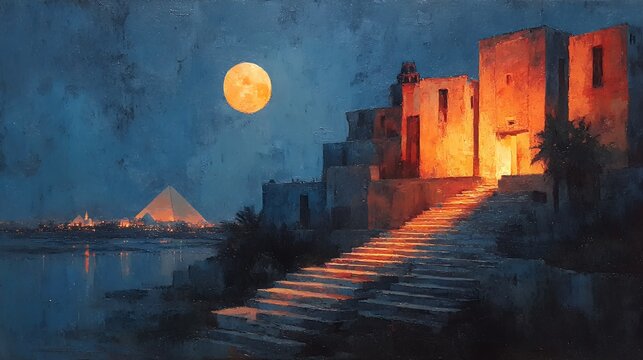 cleopatra sits enthroned in a palace