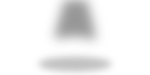 Black exclamation mark symbol with a soft glow effect, representing a strong alert, warning, or...