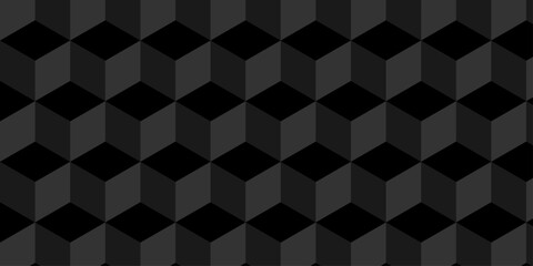 Abstract black cube grid polygon decoration block hexagon geometric texture background. block construction surface cubic wall square creative business texture backgroud.