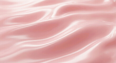 Fototapeta premium Abstract flowing pink liquid silk texture 3D background