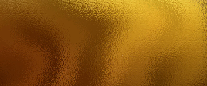 Gold foil leaf texture  glass effect background vector illustration abstract modern simple nice paper art yellow metallic