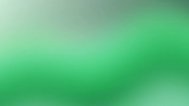 Slow motion green gradient background transition
