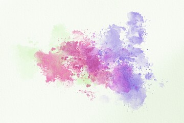 Obraz premium Abstract Colorful Watercolor Wash Texture Stain Splash Shape Background