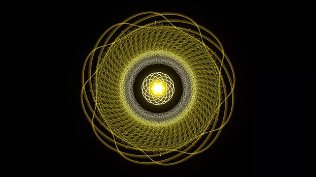 Golden Mandala Continuum 4K Seamless Loop