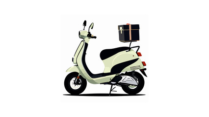 Fototapeta premium vector illustration of a scooter