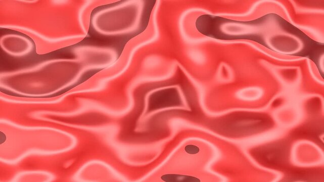 Smooth, wavy red texture with subtle variations and organic patterns throughout