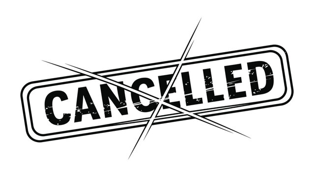 Cancellation Stamp: A bold stamp declares CANCELLED, its message crossed out and framed, symbolizing an end. The starkness of this visual speaks volumes.