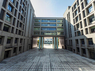 Contemporary Architectural Marvel with Open Space and Sunlit Facade