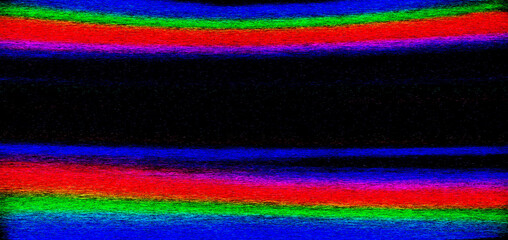 Obraz premium Retro VHS background. Glitch art scan line background. TV scan line monitor for old technology concept. Glitch camera effect