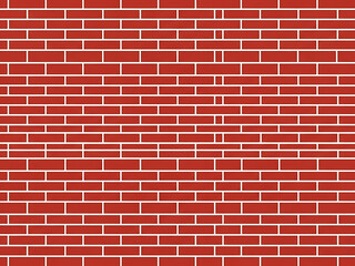 Obraz premium Red Brick Wall with White Mortar Isolated on White