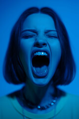 Raw Emotion Under Blue Hues