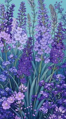 Lavendel, Violette Blumen, Pflanzen, Fr&uuml;hling