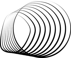 Circle liquid flowing line blend for banner, symbol, logo, icon