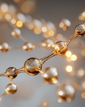 Molecular Marvels: A mesmerizing close-up unveils the intricate beauty of molecular structures, showcasing their elegant forms and the science that underpins life.