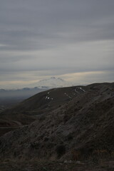 Fototapeta premium sunset in the mountains