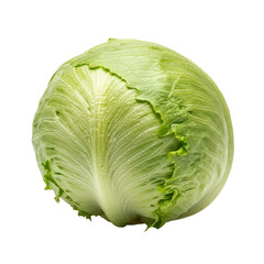 Fototapeta premium Fresh Iceberg Lettuce Isolated Black