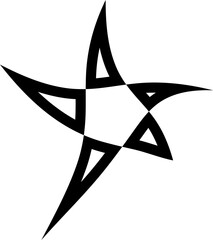 Star icons, sparkles, shining burst. Flat design