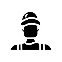 gardener man with helmet protection and shirt