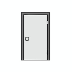 Simple Modern Door in a Minimalist Interior Setting