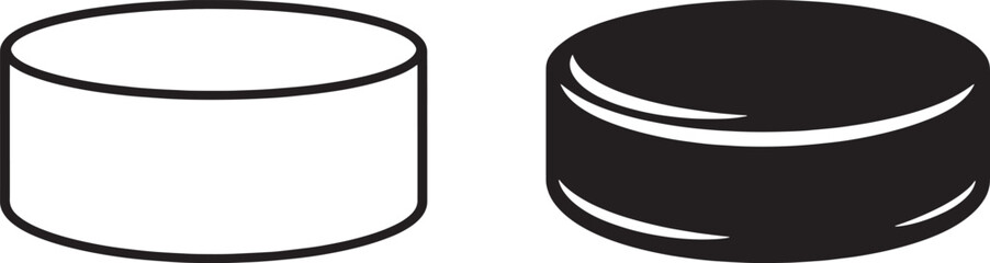 Fototapeta premium Hockey Puck Vector Illustration