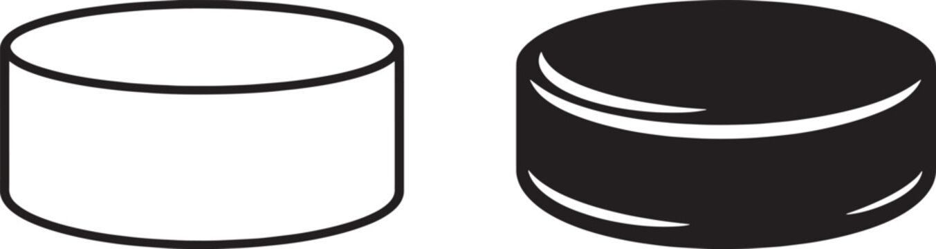 Hockey Puck Vector Illustration